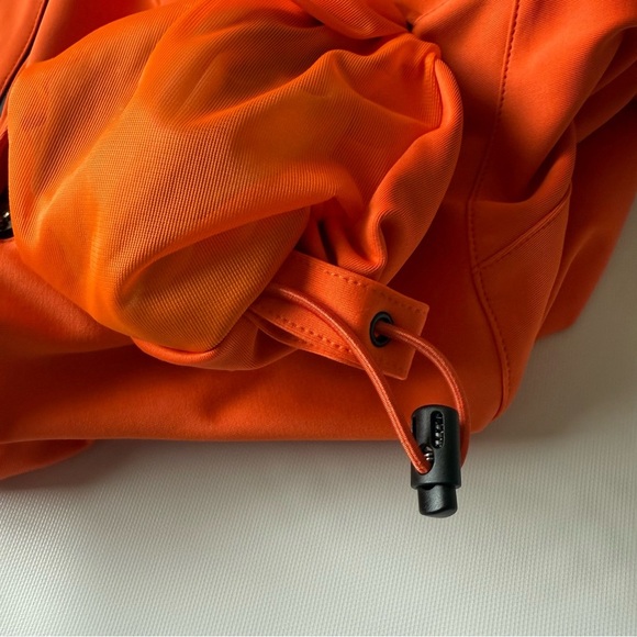 Gore Orange Quarter-Zip Men's high visibility wind breaker pullover jacket large - Picture 8 of 13